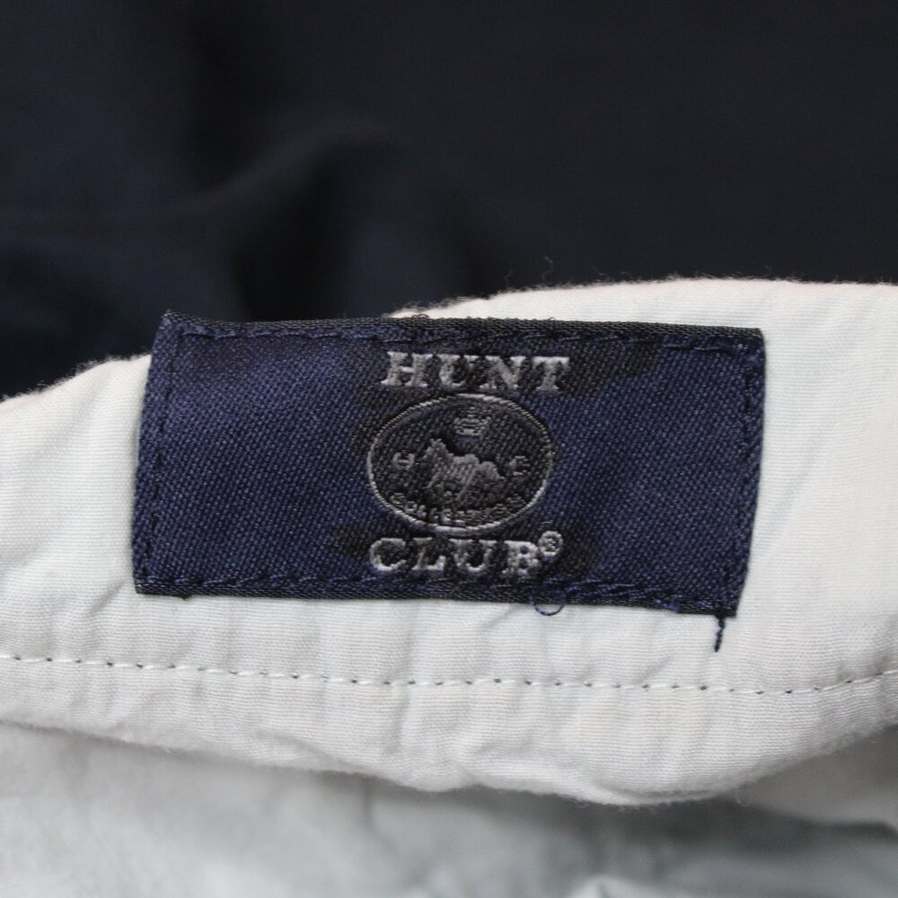 Hunt Club Vintage 90's Navy Blue Pleated Cuffed Shorts - Picture 3 of 4